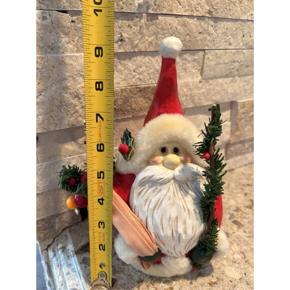 Vintage Santa Claus Figurine Christmas Midwest of Cannon Falls Carved Fur  10” - Picture 6 of 6